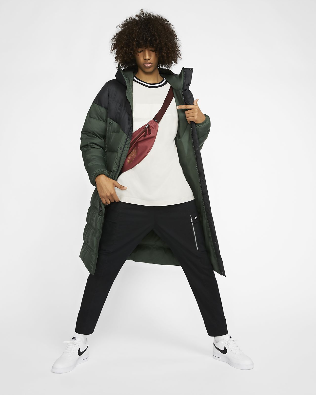 Nike Sportswear Windrunner Down Fill Puffer Parka mit Kapuze für Herren Nike Sportswear Windrunner Down Fill Puffer Parka mit Kapuze für Herren