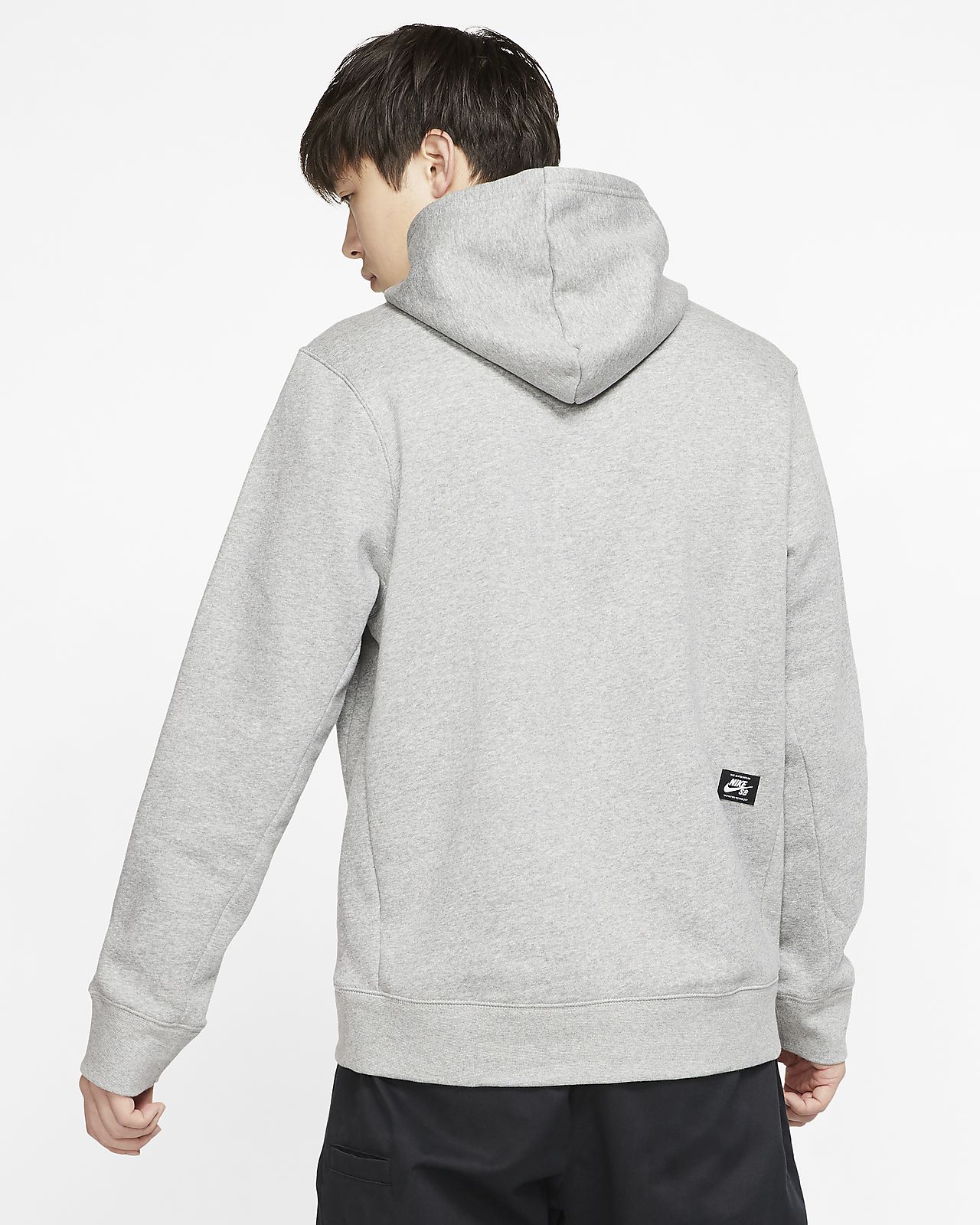 grey skate hoodie