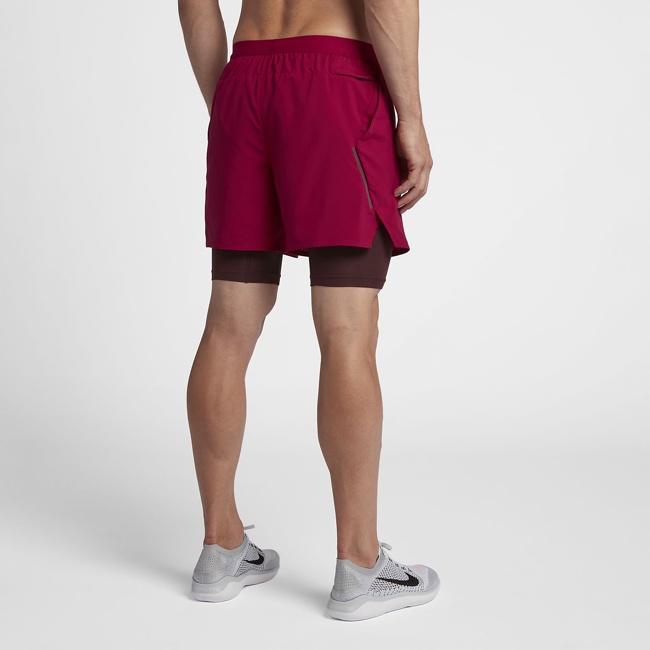 nike flex shorts red