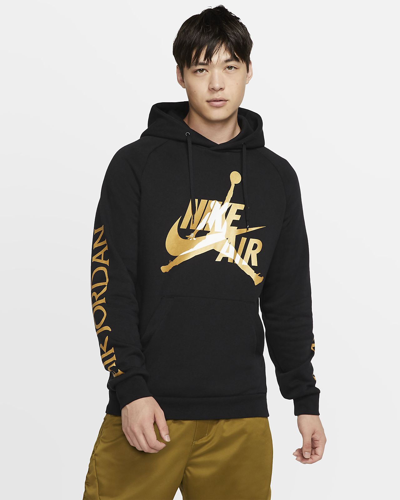 black and gold nike jordan hoodie