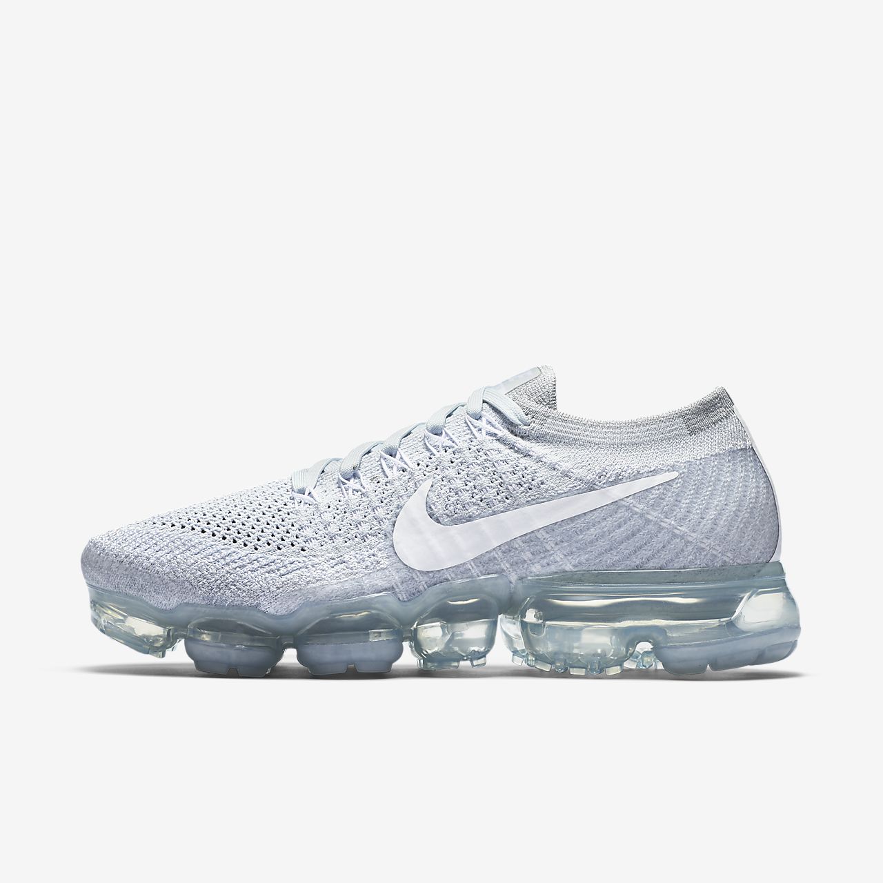 nike vapormax flyknit silver