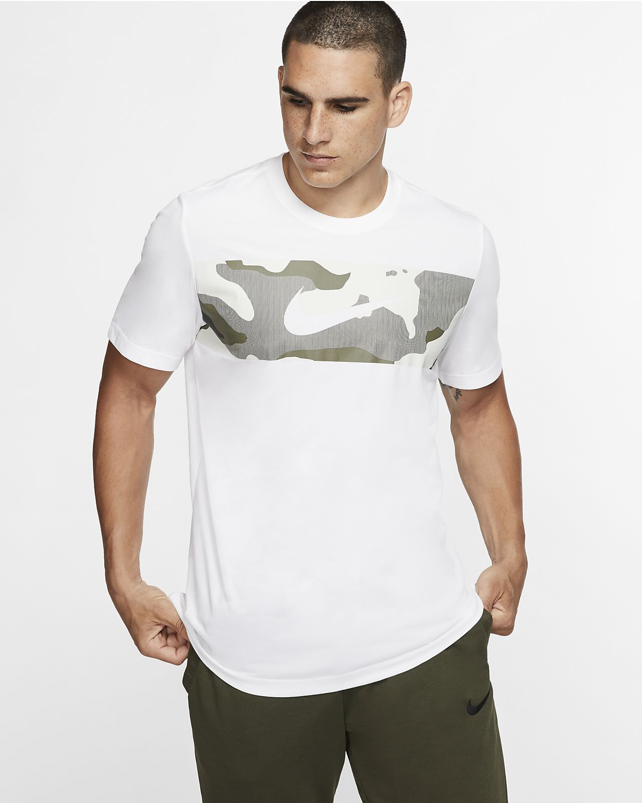Nike Dri FIT Men's Training T Shirt Nike Floral JDI T shirt Black