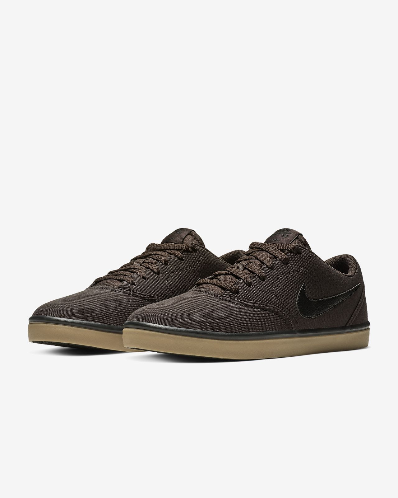 nike sb check solarsoft canvas brown