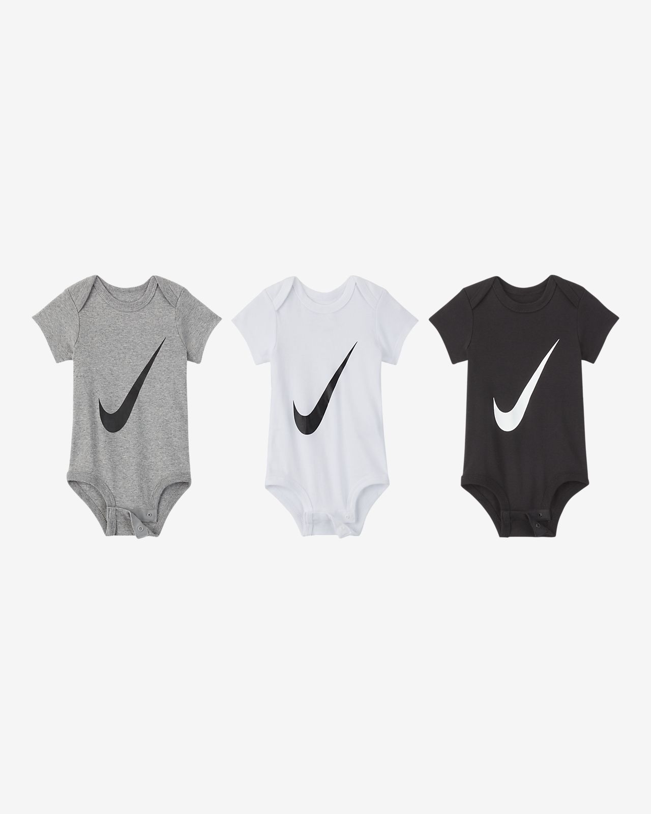 Nike Baby (0-6M) Bodysuit (3-Pack). Nike.com