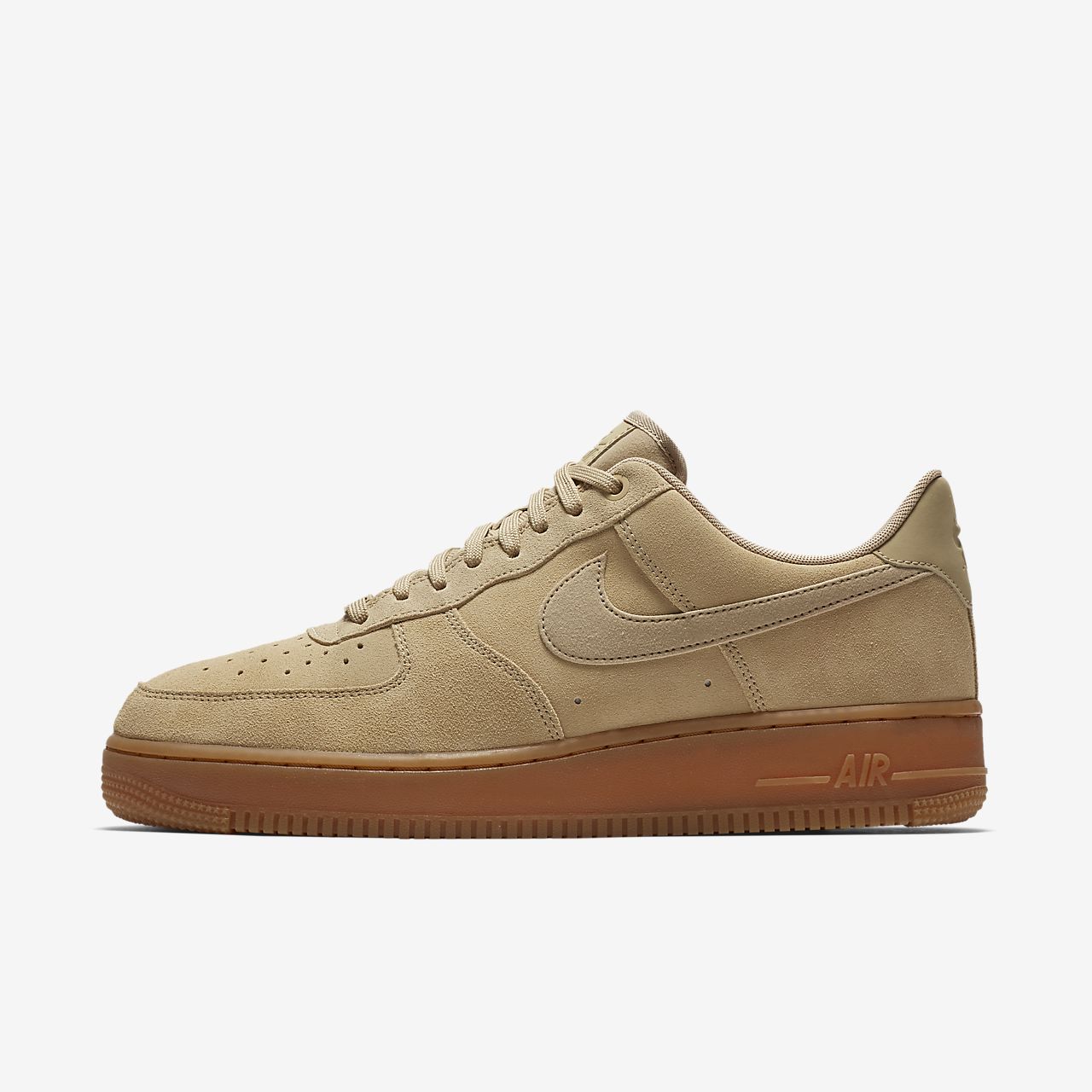 nike air force one beige suede