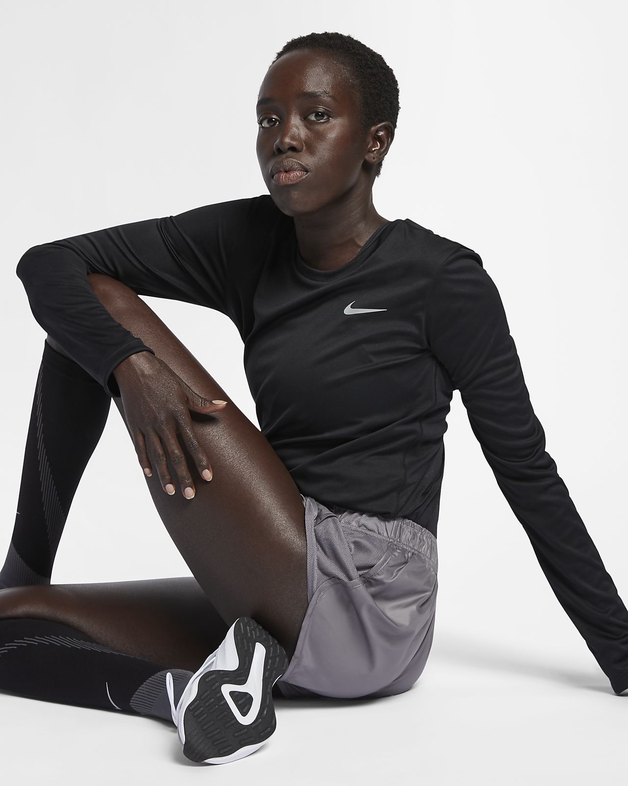 Nike Miler Women's Running Top. Nike GB