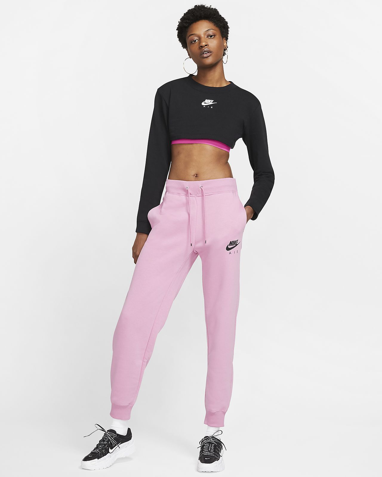 crop top nike manche longue