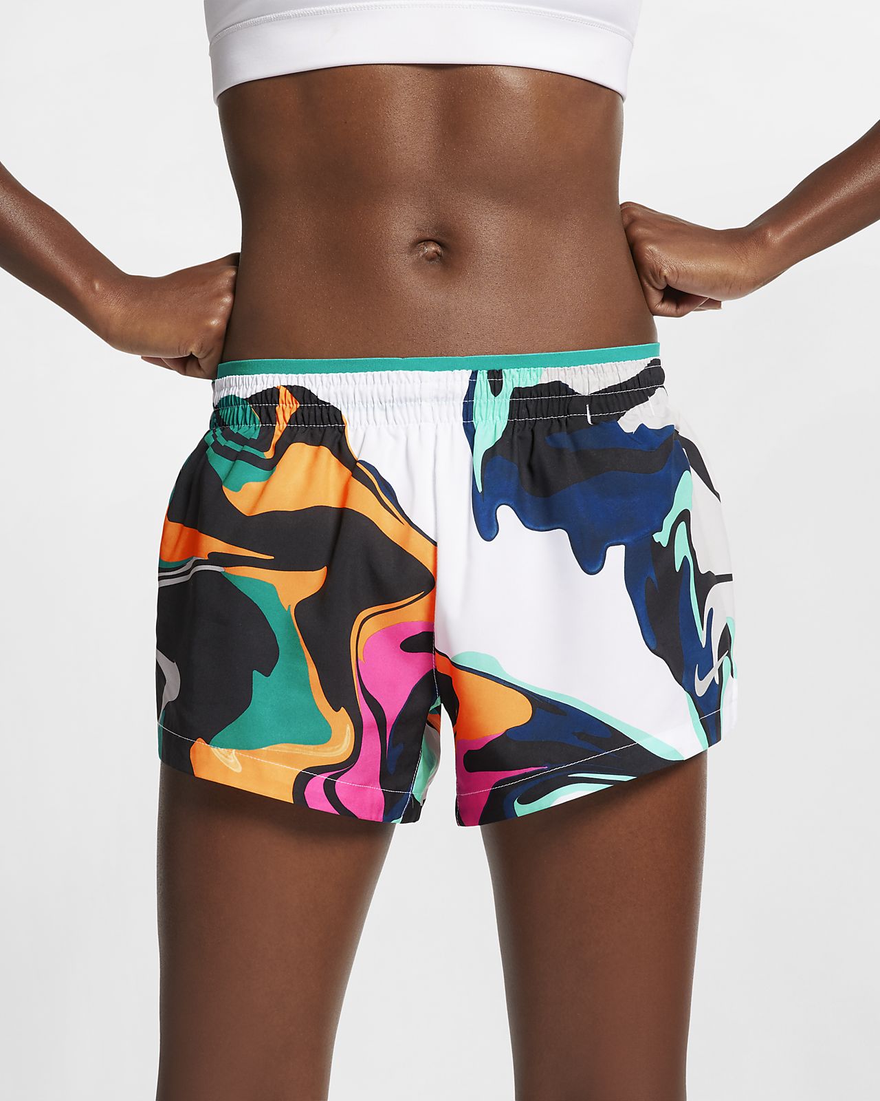 Nike women's elevate printed track shorts Clearance