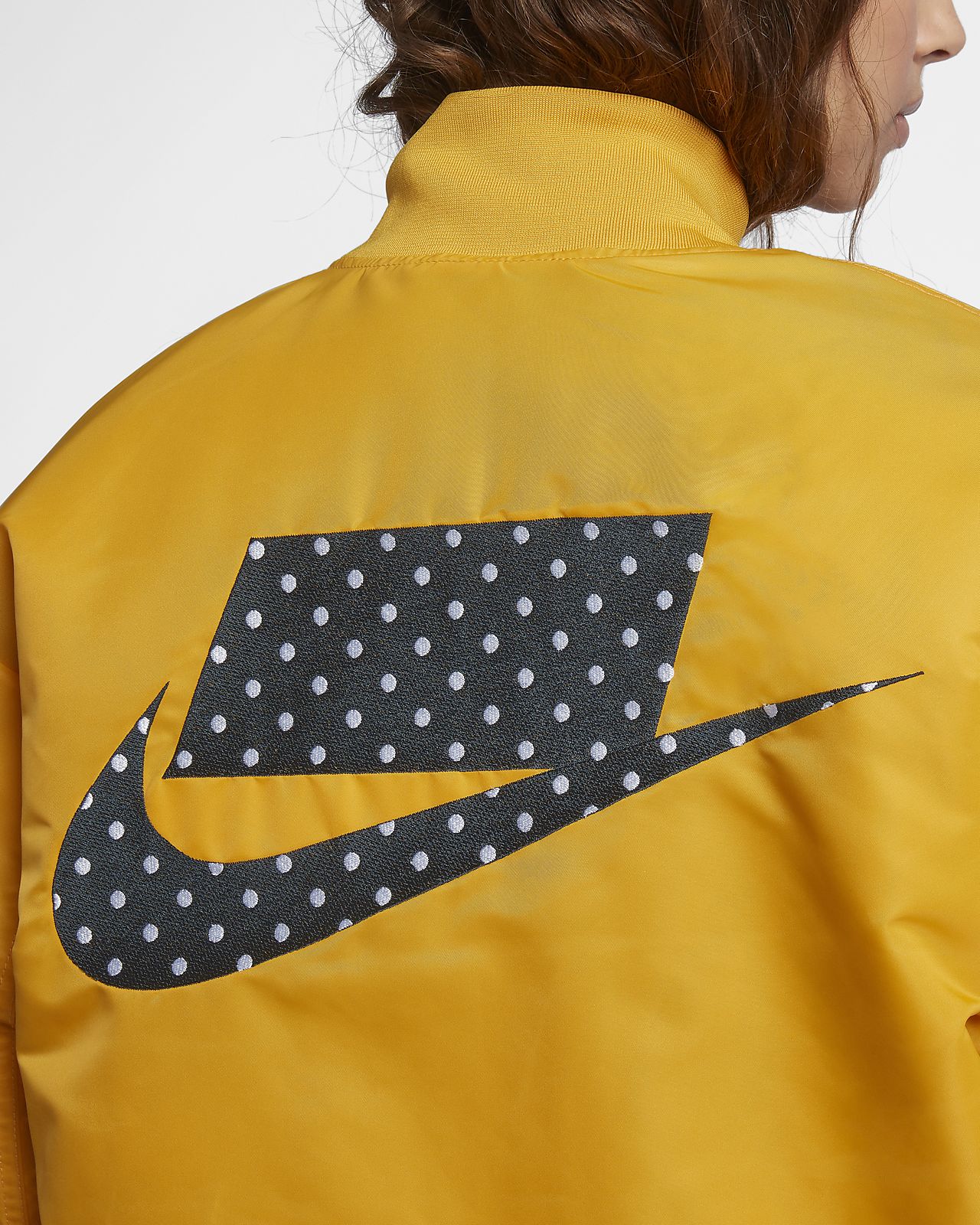 nike yellow parka