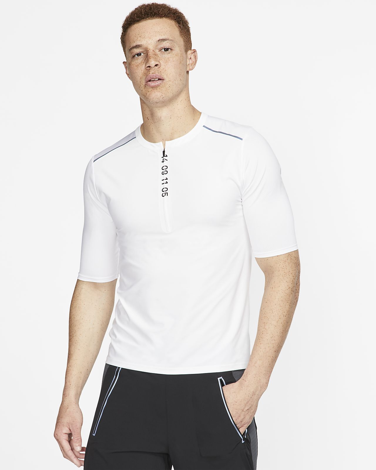 white nike running top