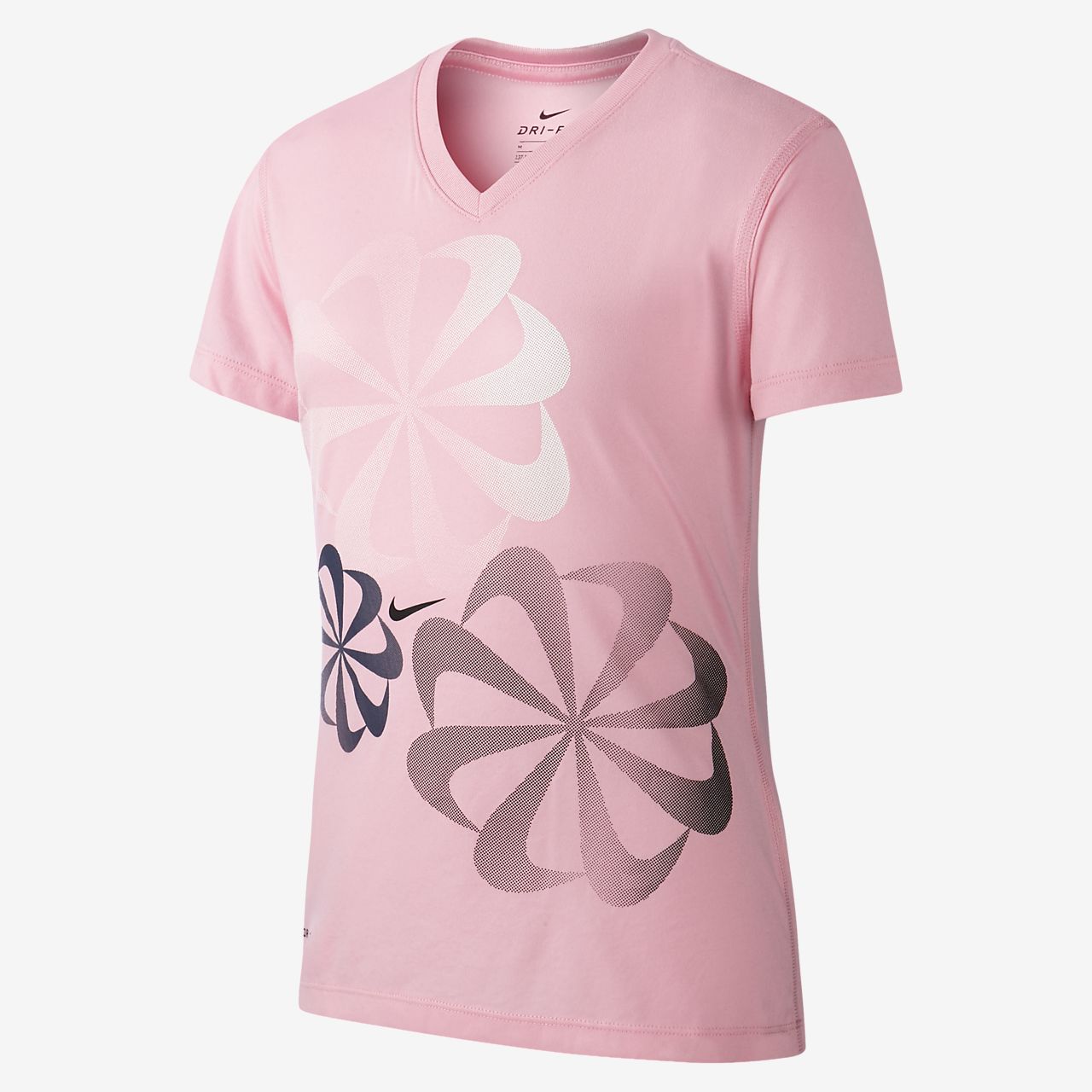 pink nike dri fit shirt