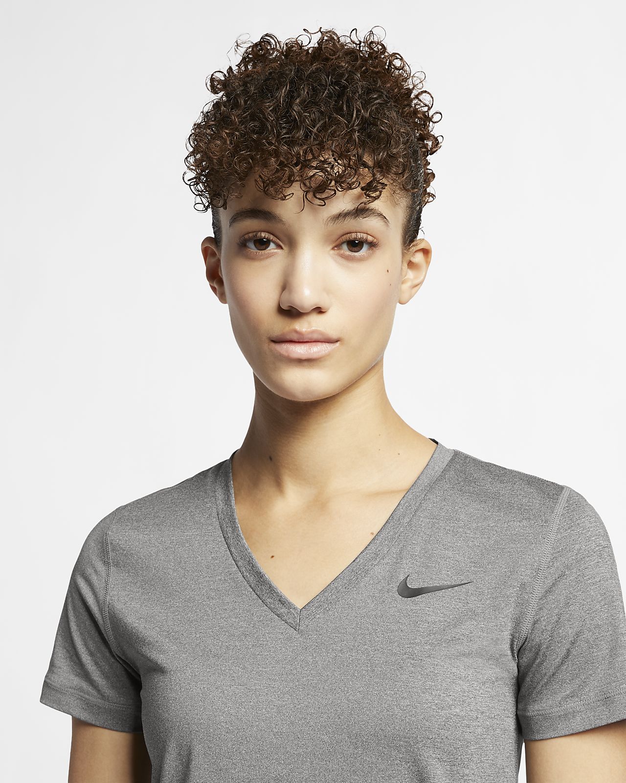 nike victory short sleeve v neck top ladies