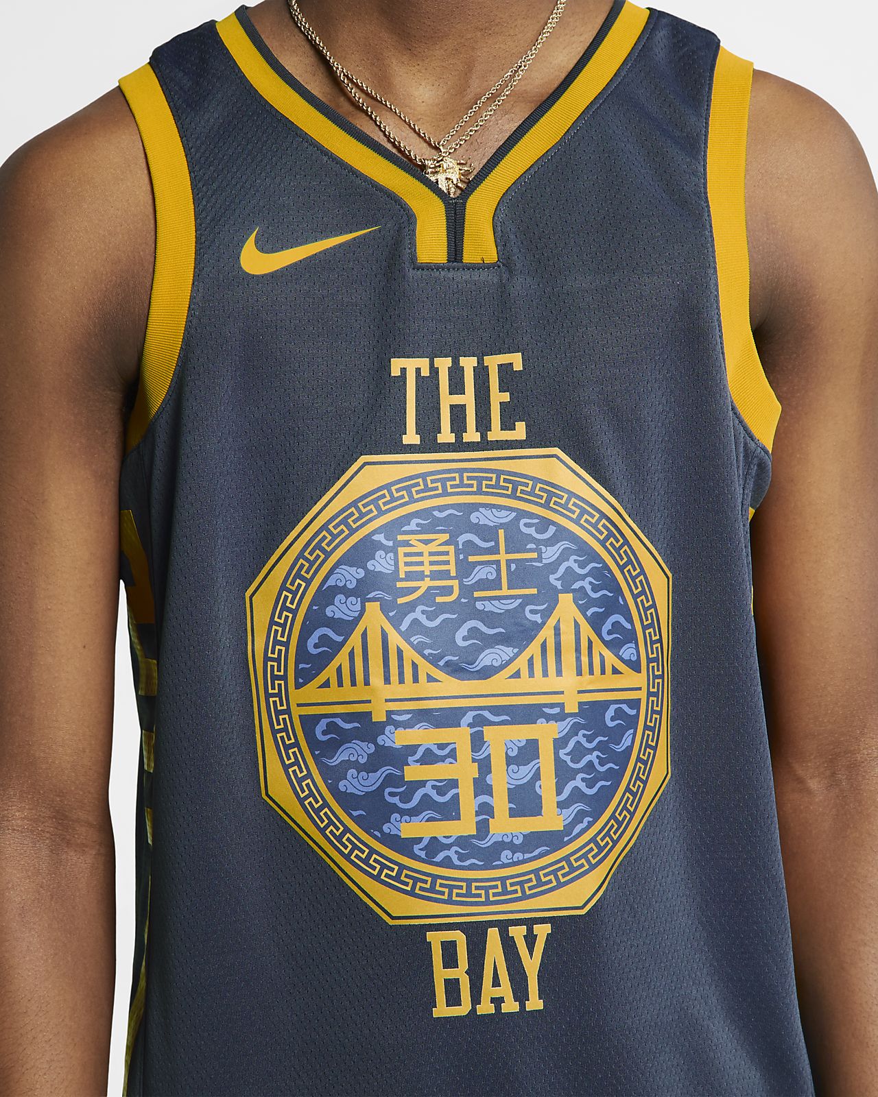 Stephen Curry City Edition Swingman Golden State Warriors Nike Nba Connected Trikot Fur Herren