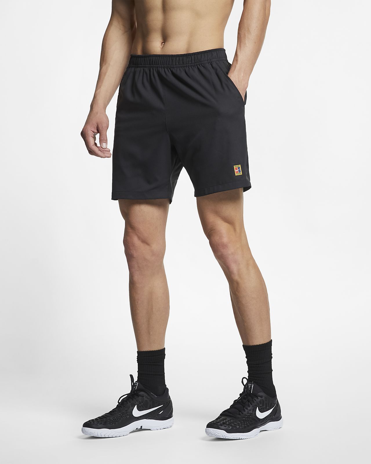 nike black tennis shorts