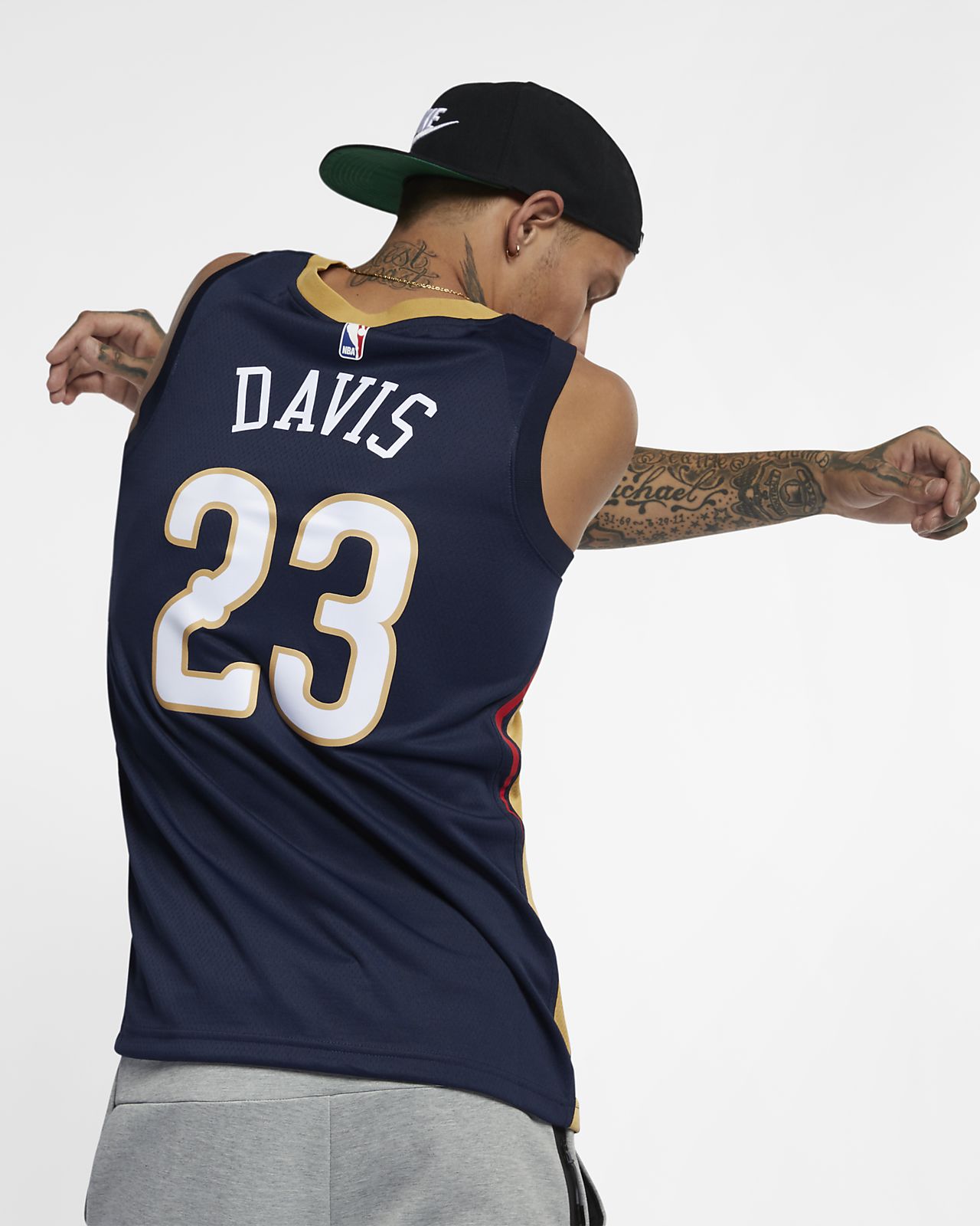 Anthony Davis Nba Icon Edition Swingman New Orleans Pelicans Nike Nba Connected Trikot Fur Herren