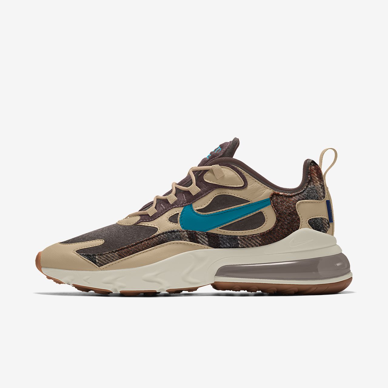 Nike Air Max 270 React neoprene and faux leather sneakers