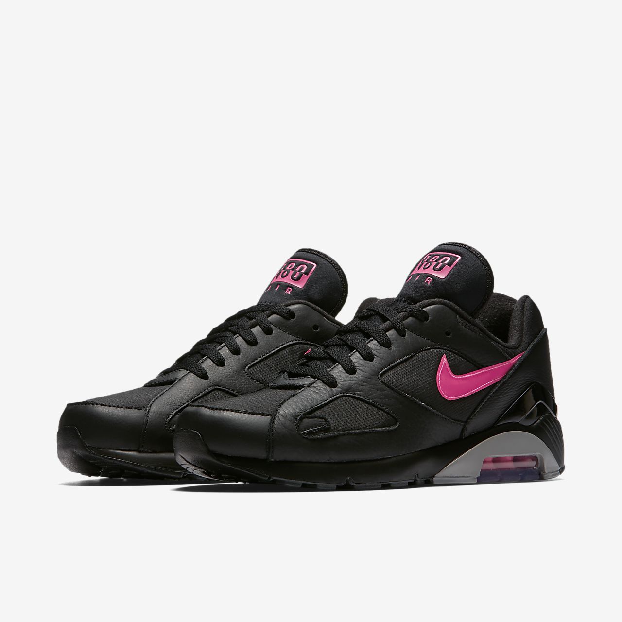 Nike Air Max 180 NERO ROSA Blast Uomo Scarpe da Ginnastica tutte le misure Nike Air Max 180 NERO ROSA Blast Uomo Scarpe da Ginnastica tutte le misure