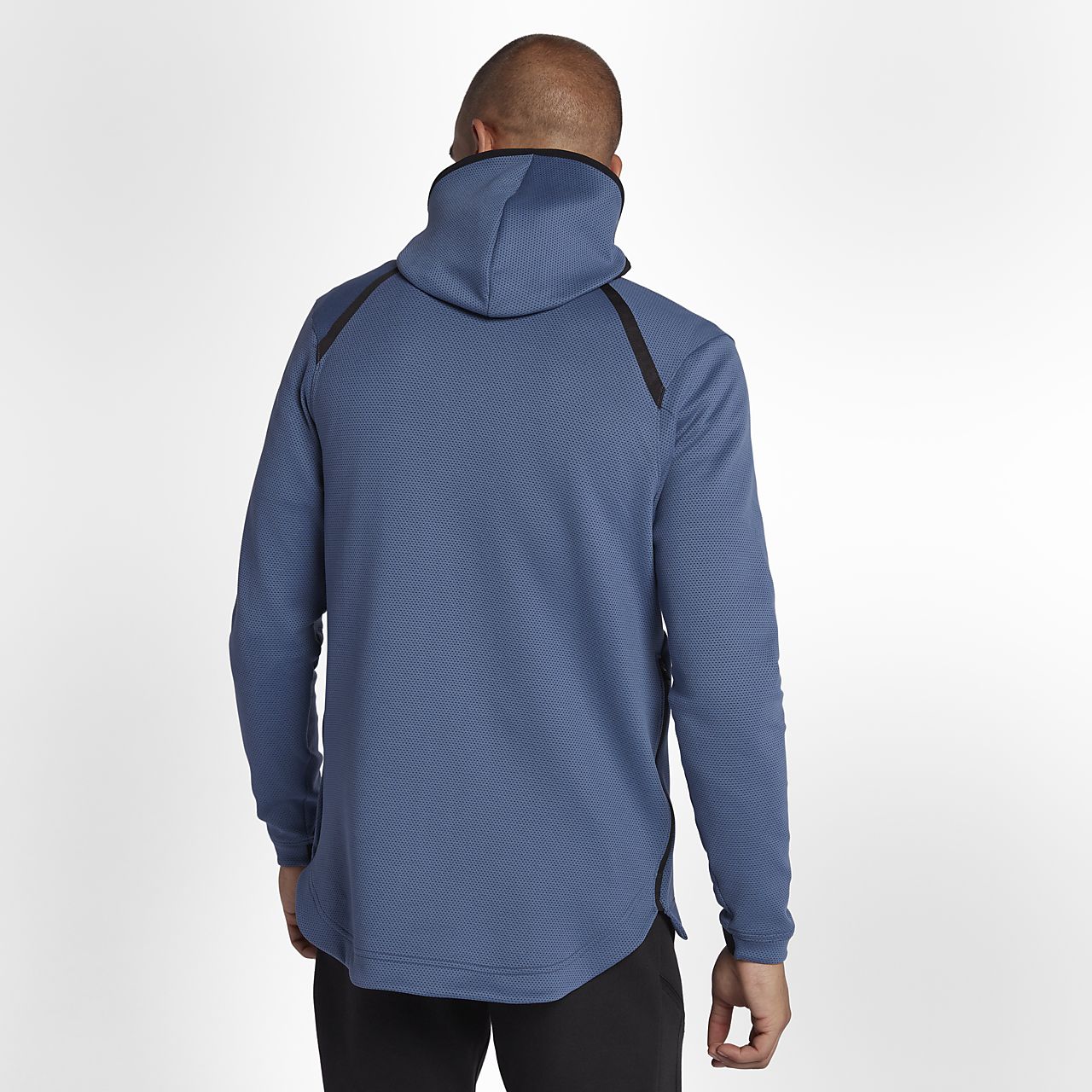 nike zip up hoodie mens silver