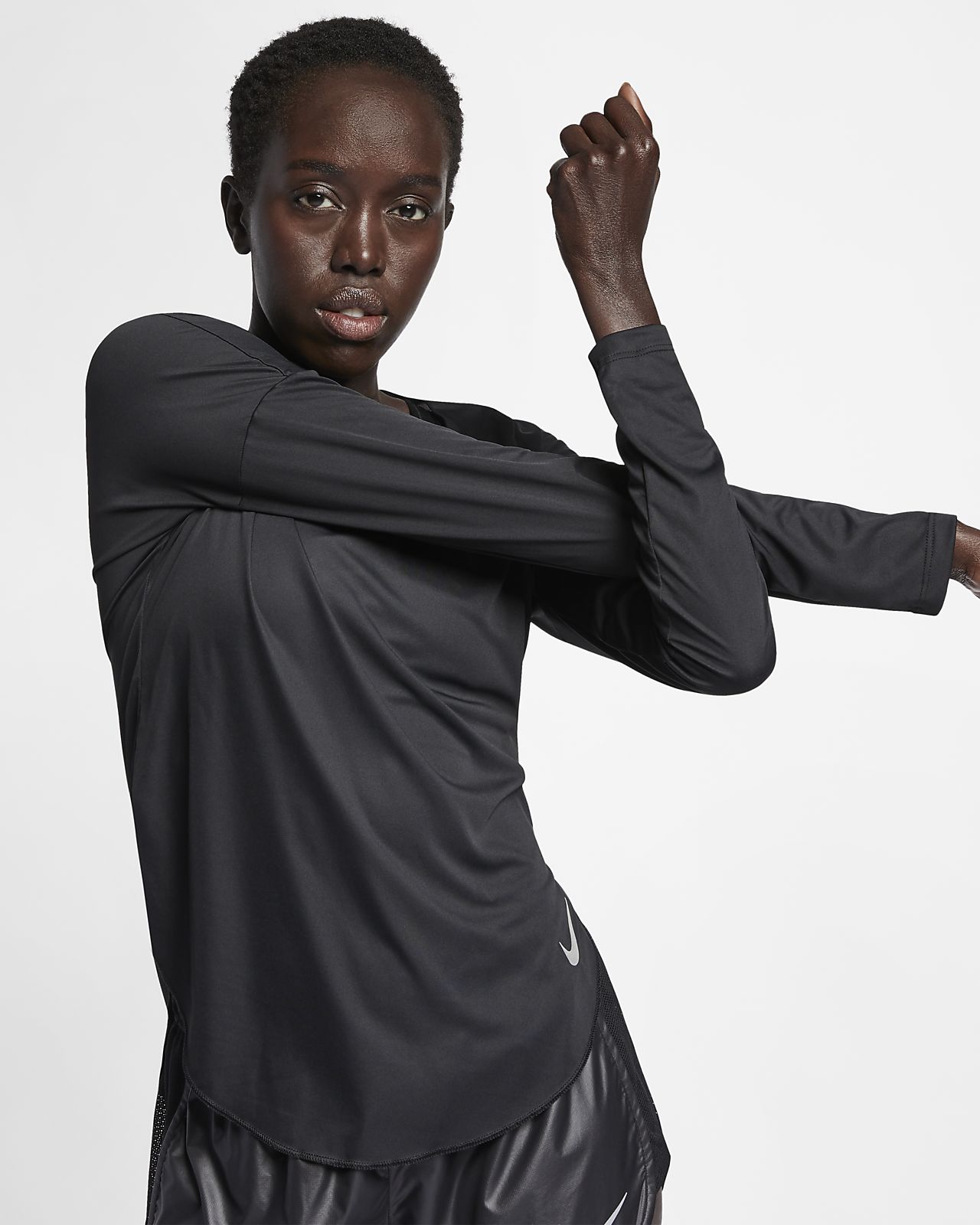 nike long sleeve running top womens