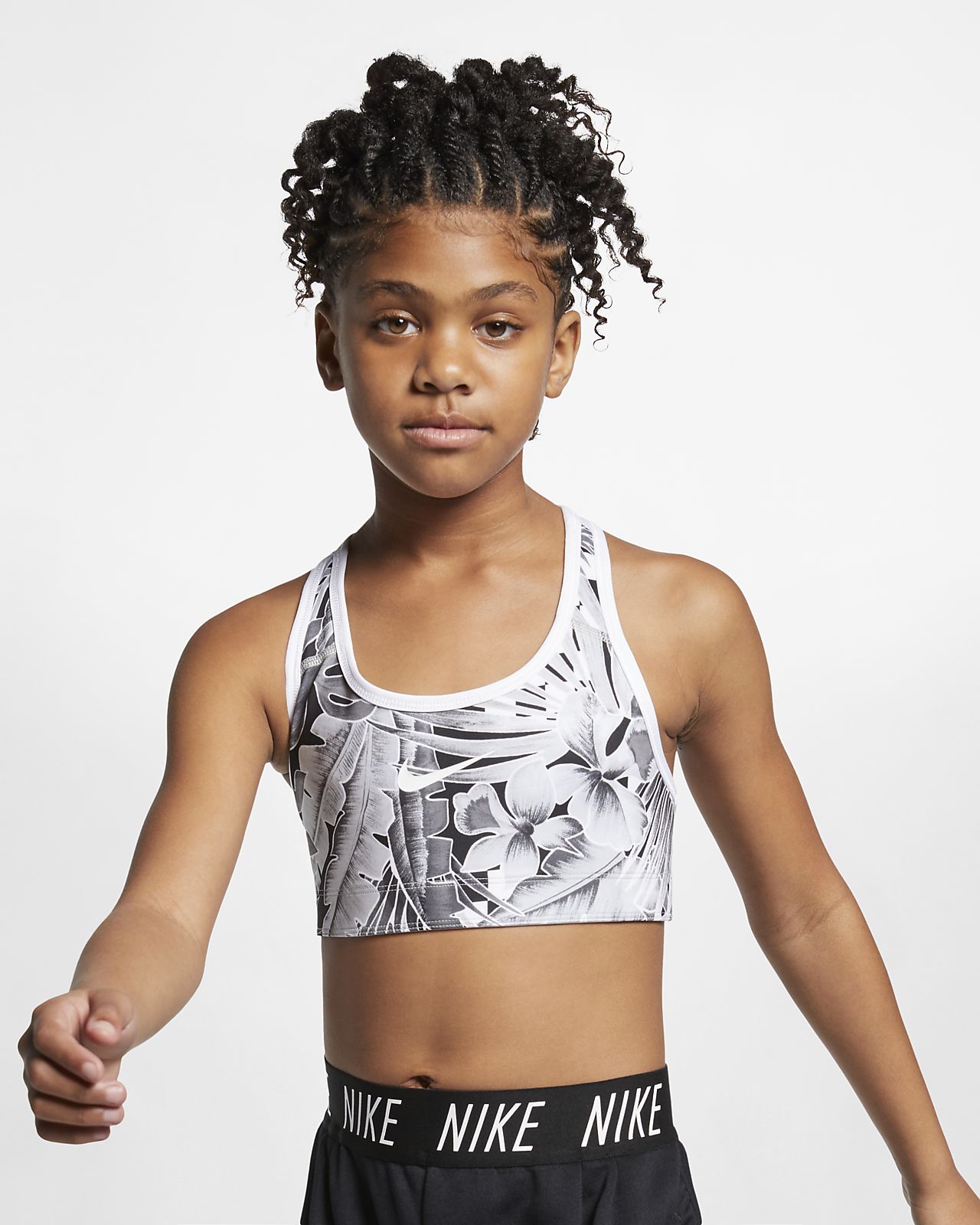 girls nike pro sports bra