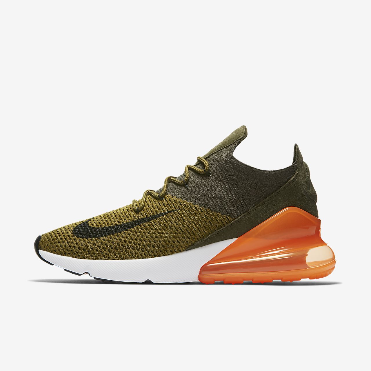 nike 270 green and orange