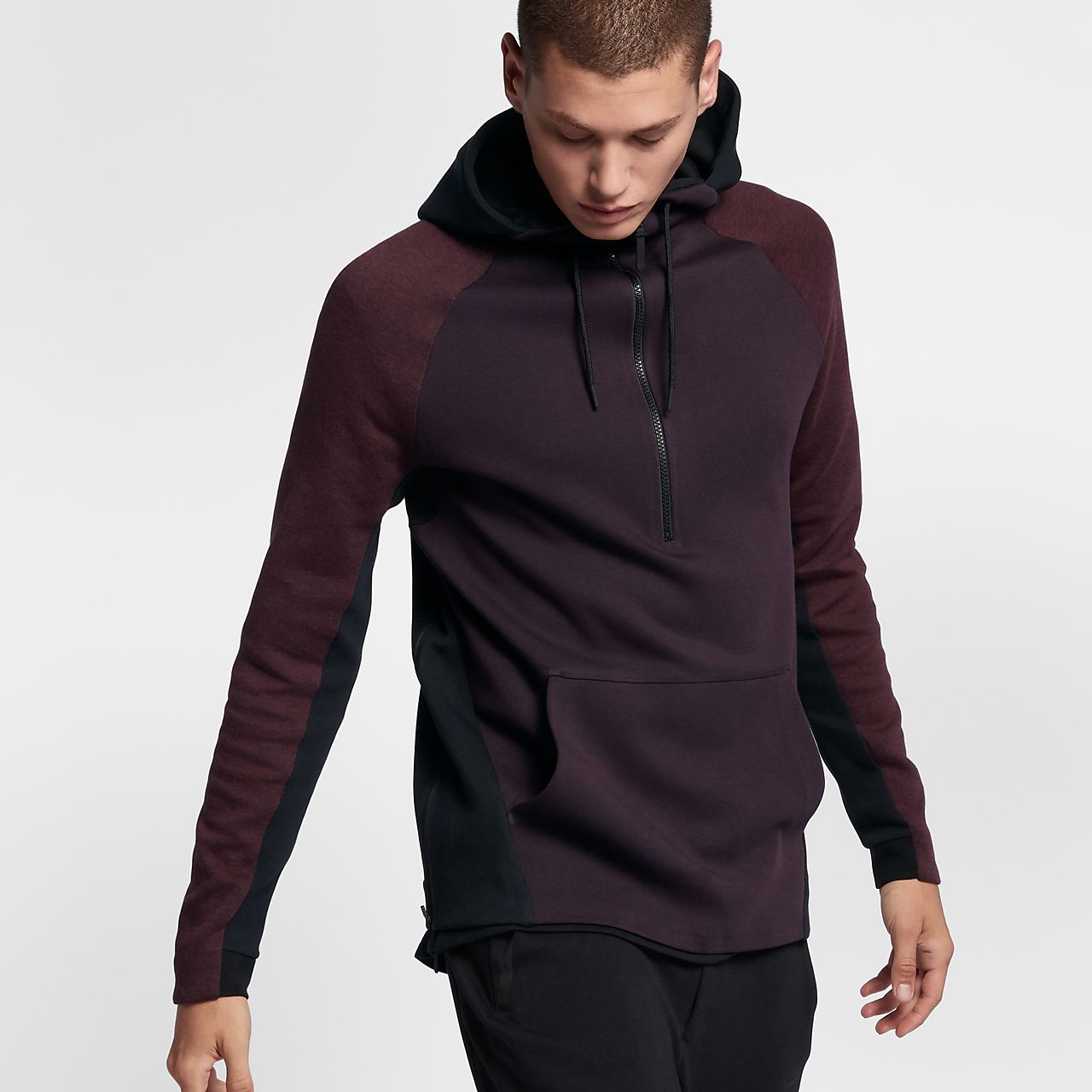 nike tech fleece half zip tn hoodie