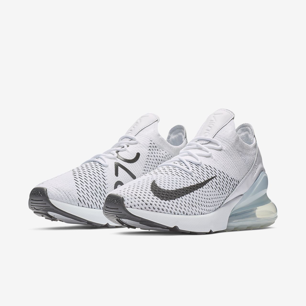 nike air max 270 flyknit women's white