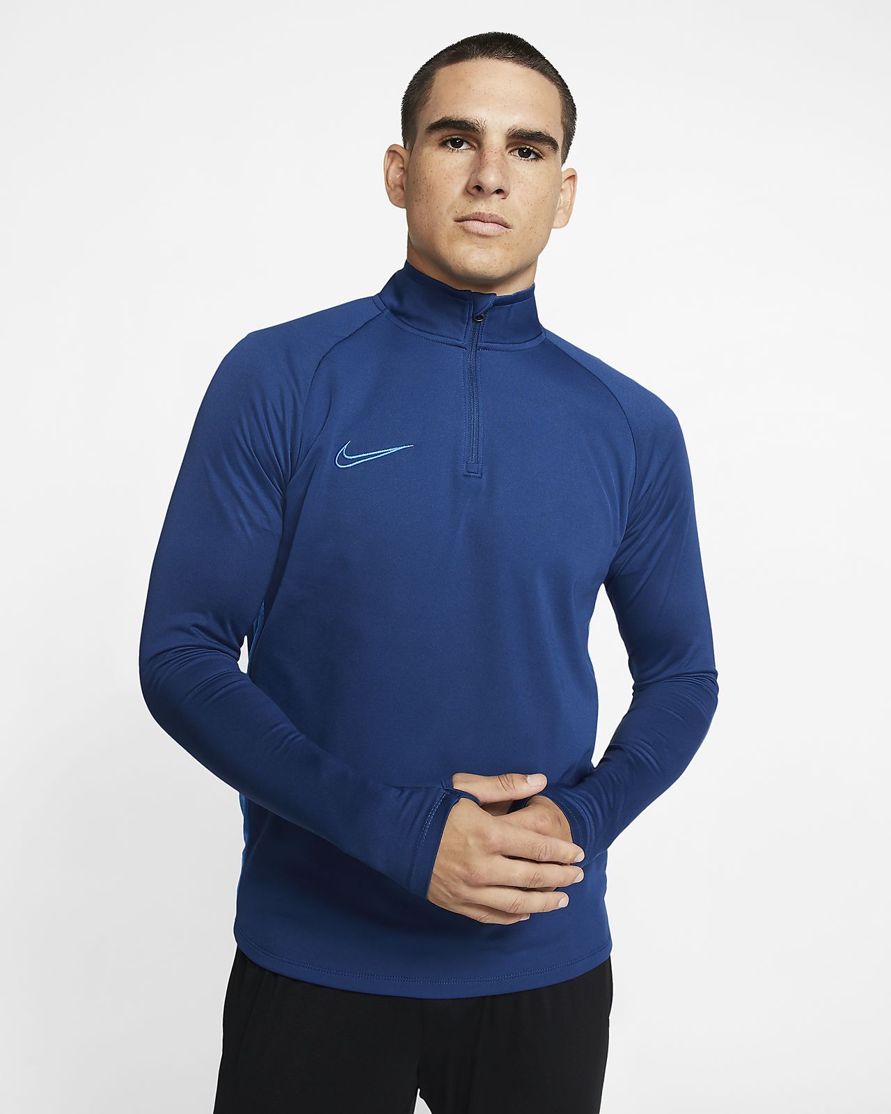 nike academy drill top blue