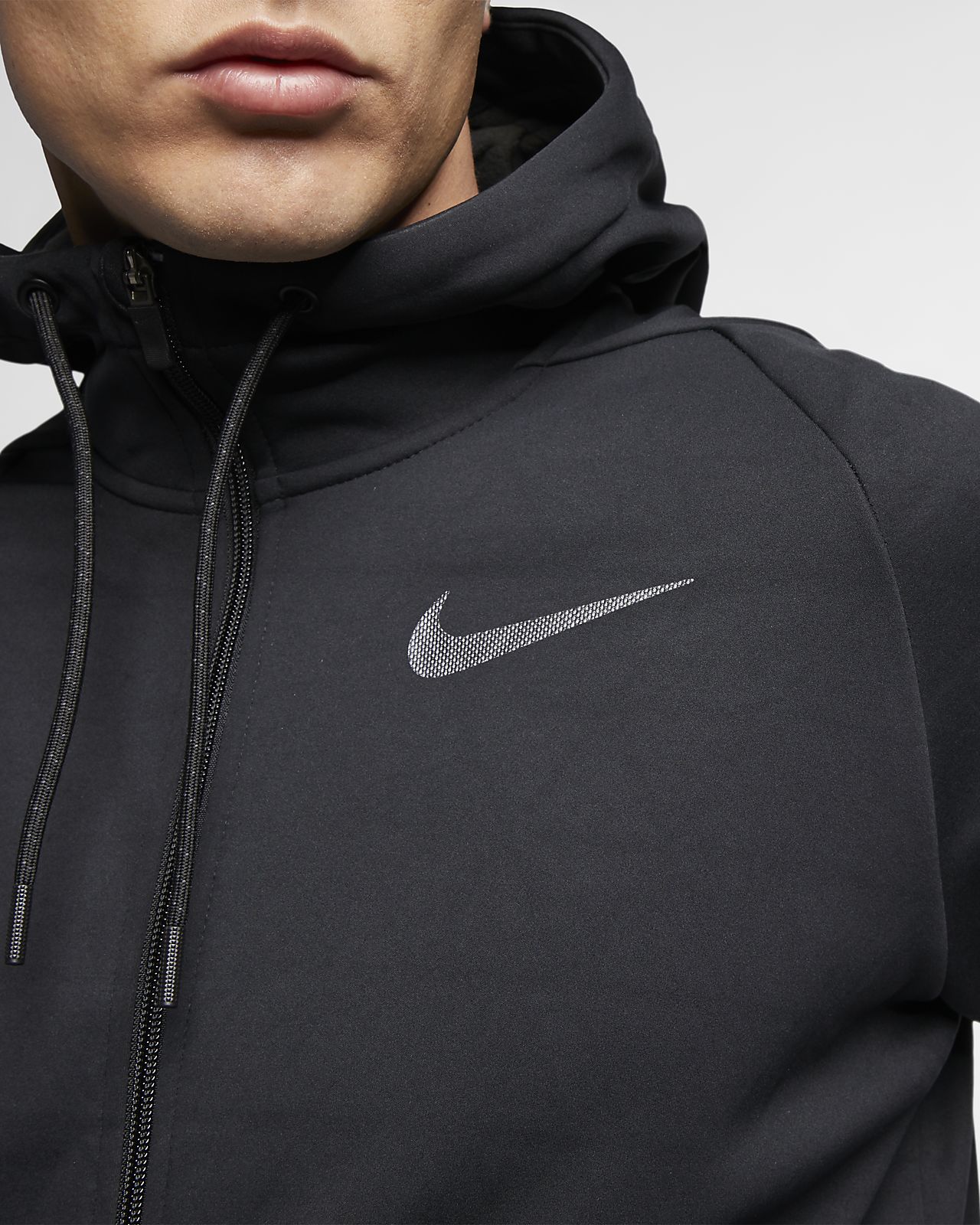 nike men's therma full zip hooded jacket