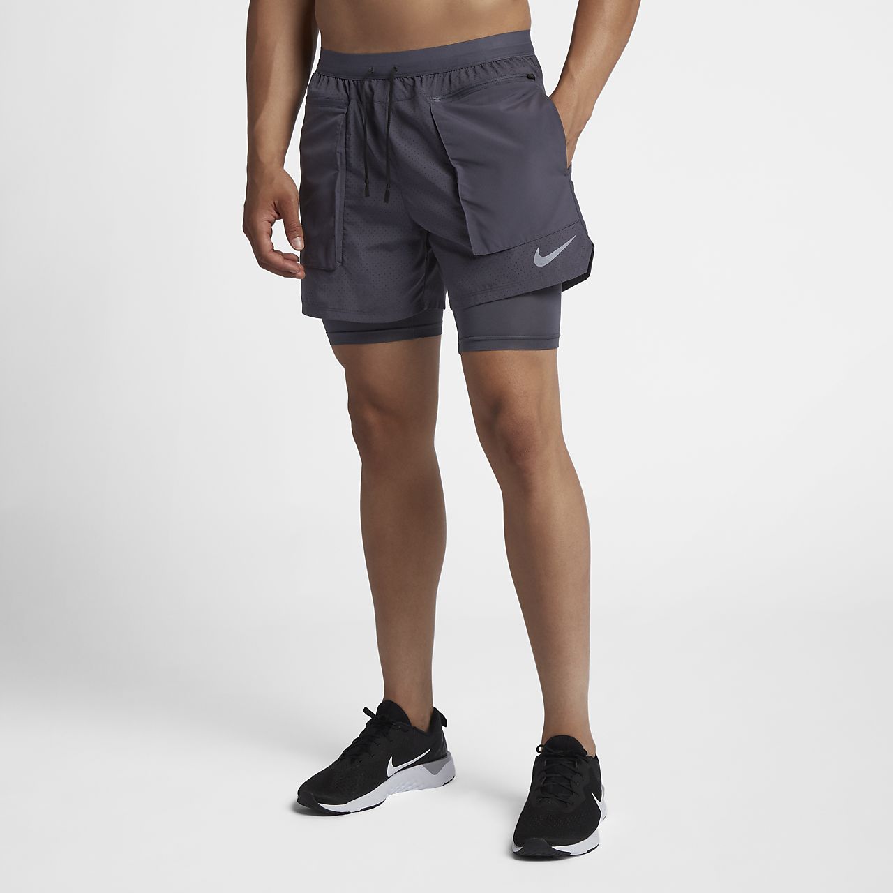 nike running mesh shorts