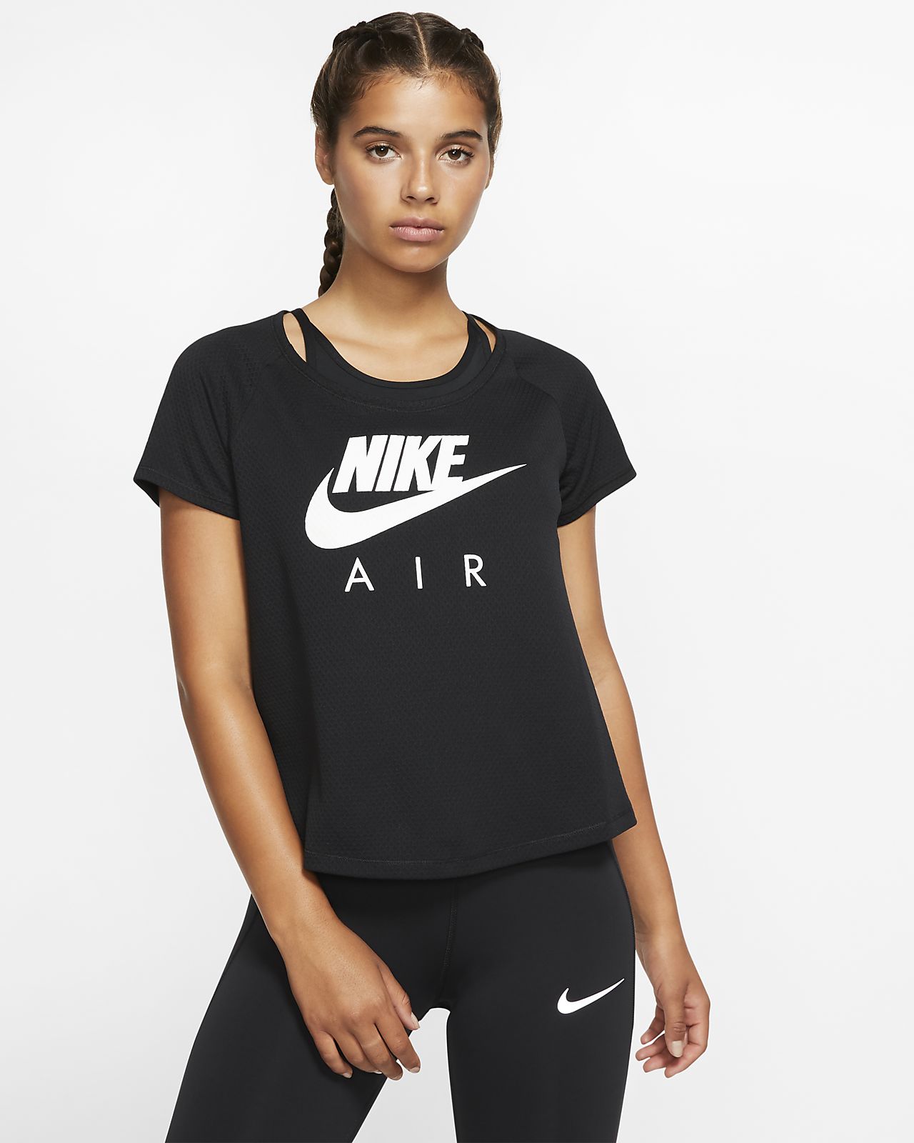 nike women's short sleeve running top