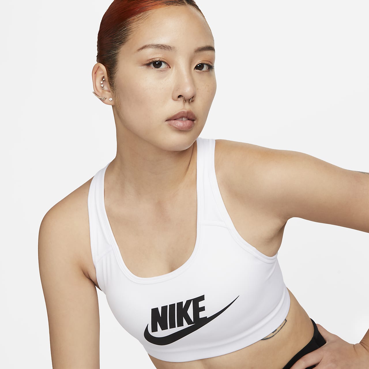 Nike Classic Swoosh Futura Women's Medium Support Sports ...