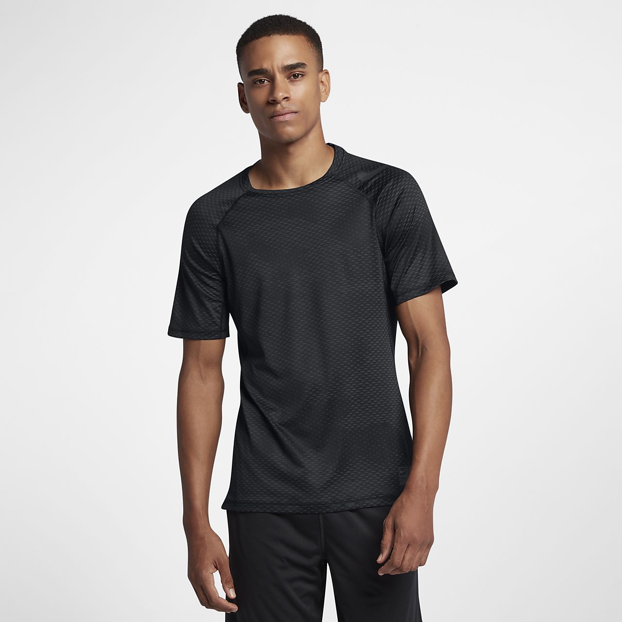 nike pro men's short sleeve training top