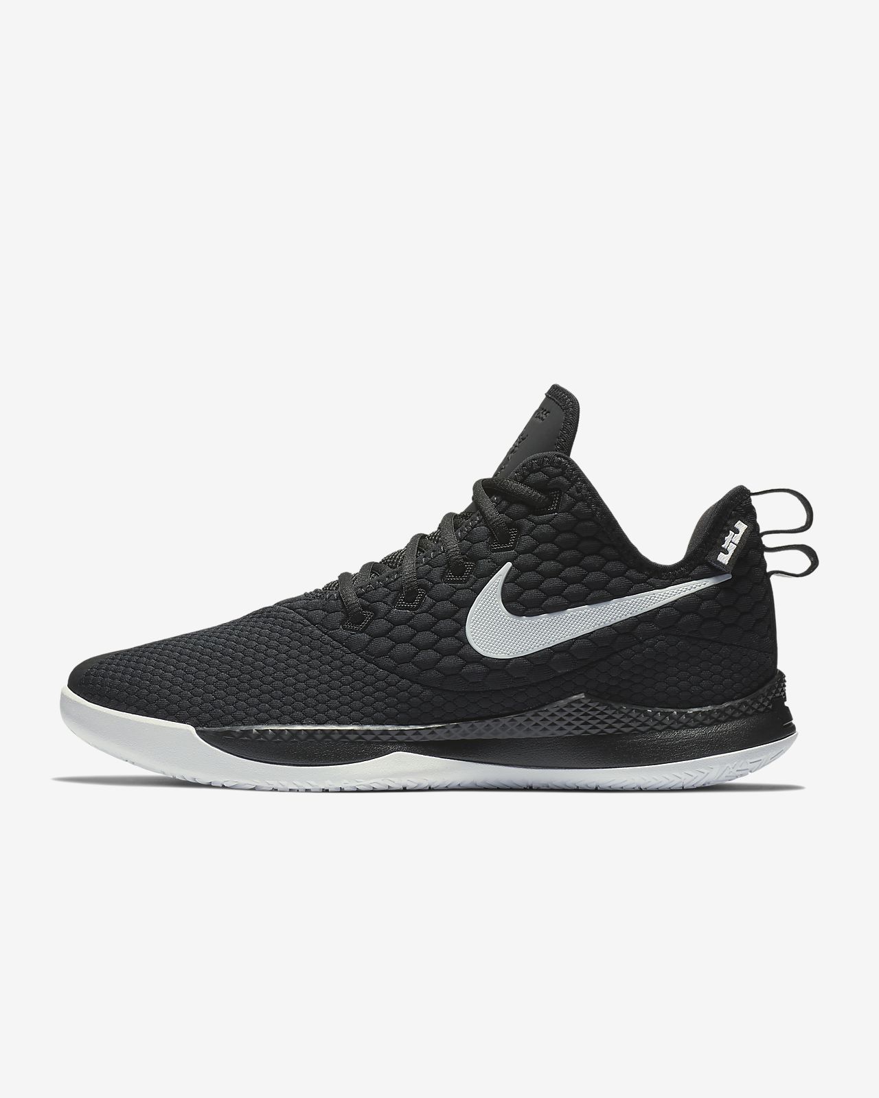 lebron witness 3 black and white cheap 