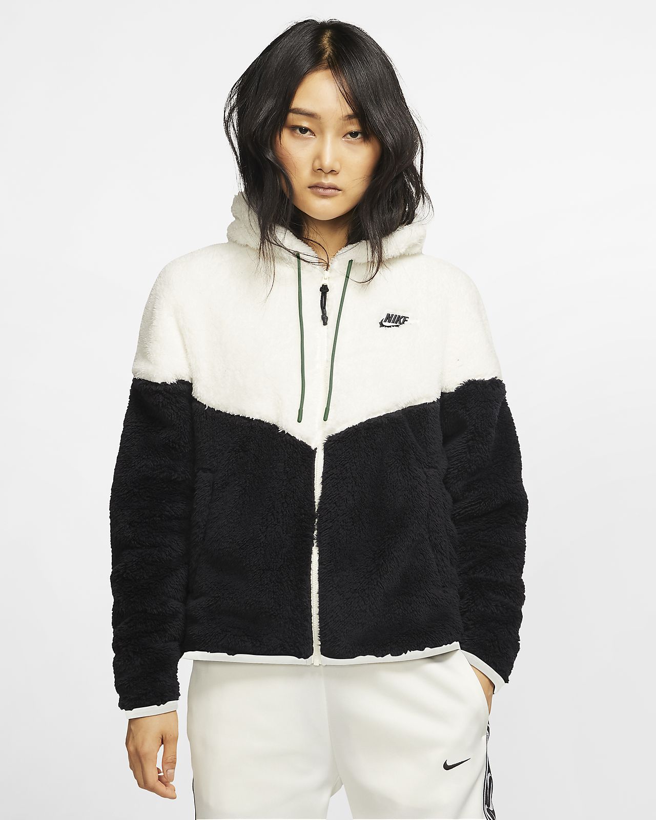 Veste En Sherpa Nike Sportswear Windrunner Pour Femme