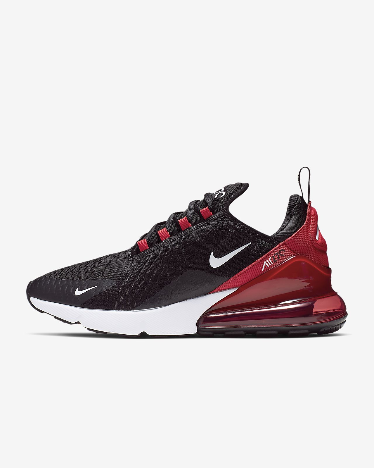 black and red nike 270