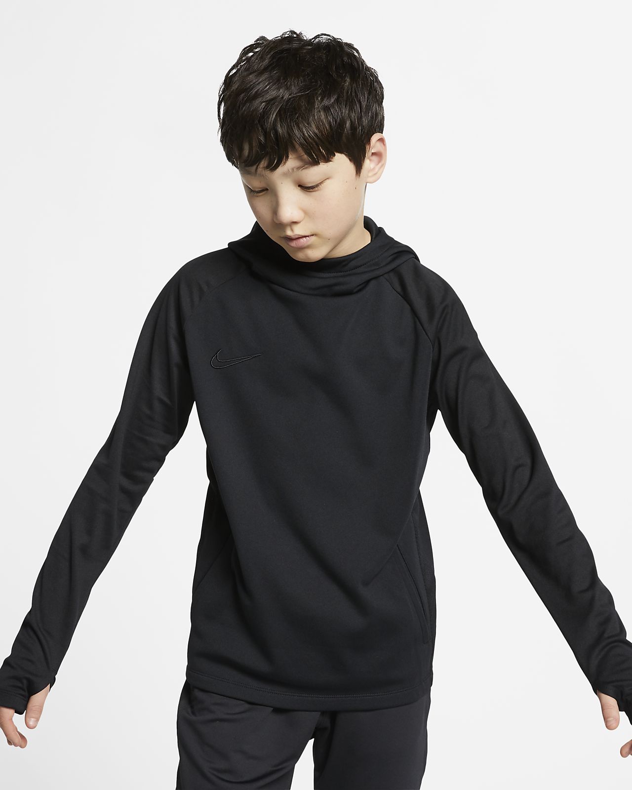 Nike Dri FIT Academy Older Kids' Football Pullover Hoodie Nike Dri FIT Academy Older Kids' Football Pullover Hoodie