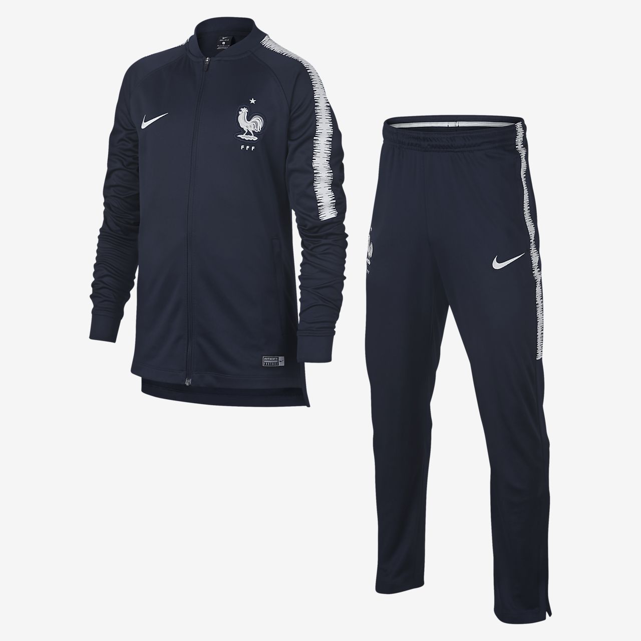 Conjunto de entrenamiento de fútbol para niños talla grande FFF Dri ... ... Conjunto de entrenamiento de fútbol para niños talla grande FFF Dri-FIT Squad