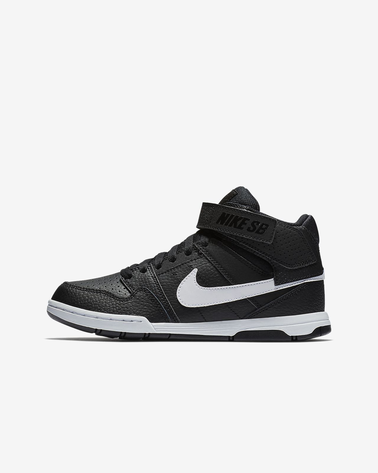 Nike SB Mogan Mid 2 JR cipő gyerekekneknagyobb gyerekeknek Nike Son of Force Mid Női sportcipő, FeketeFehér, 38.5