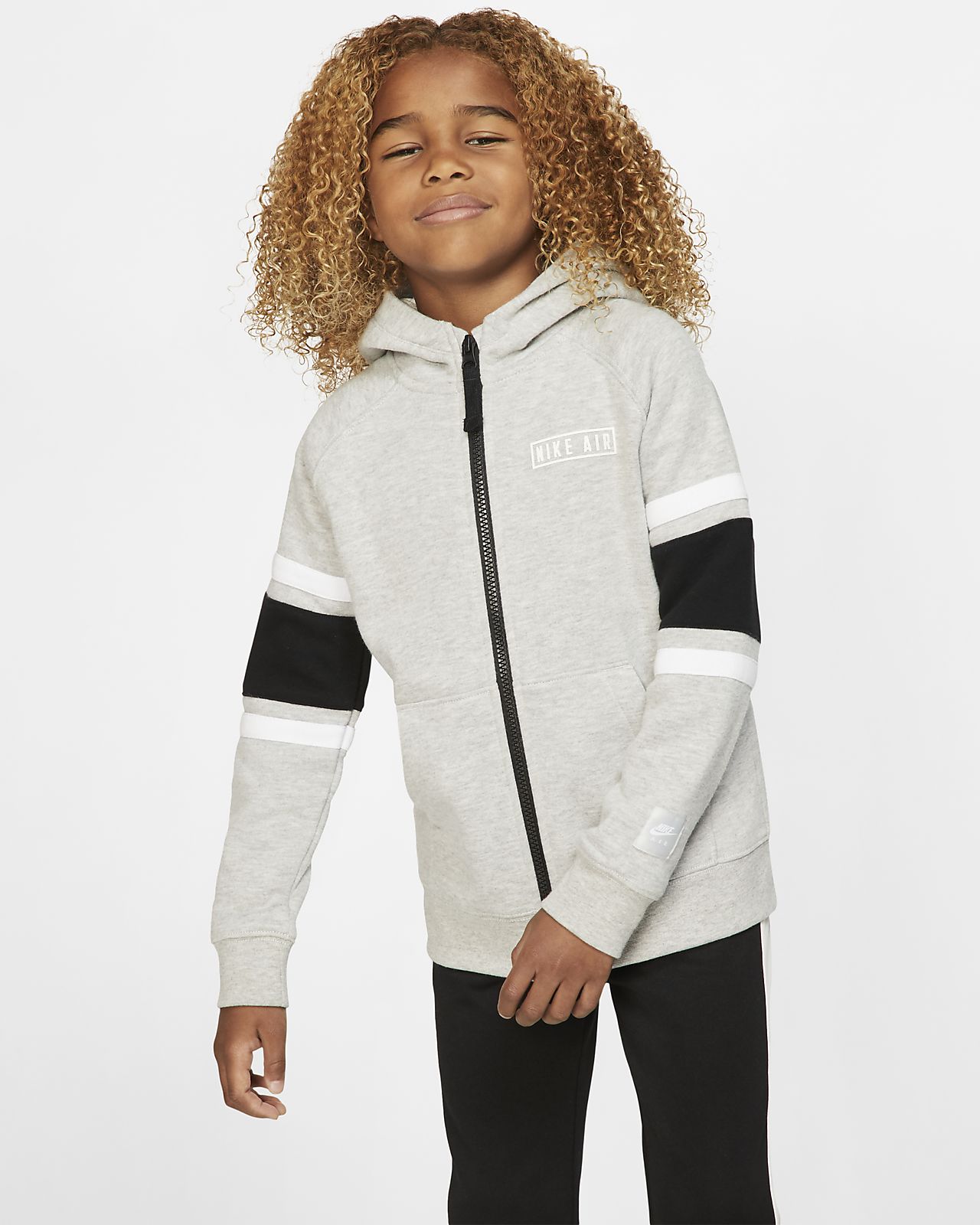 Nike Air Fleece Hoodie mit durchgehendem Reißverschluss für jüngere Kinder Nike Air Fleece Hoodie mit durchgehendem Reißverschluss für jüngere Kinder