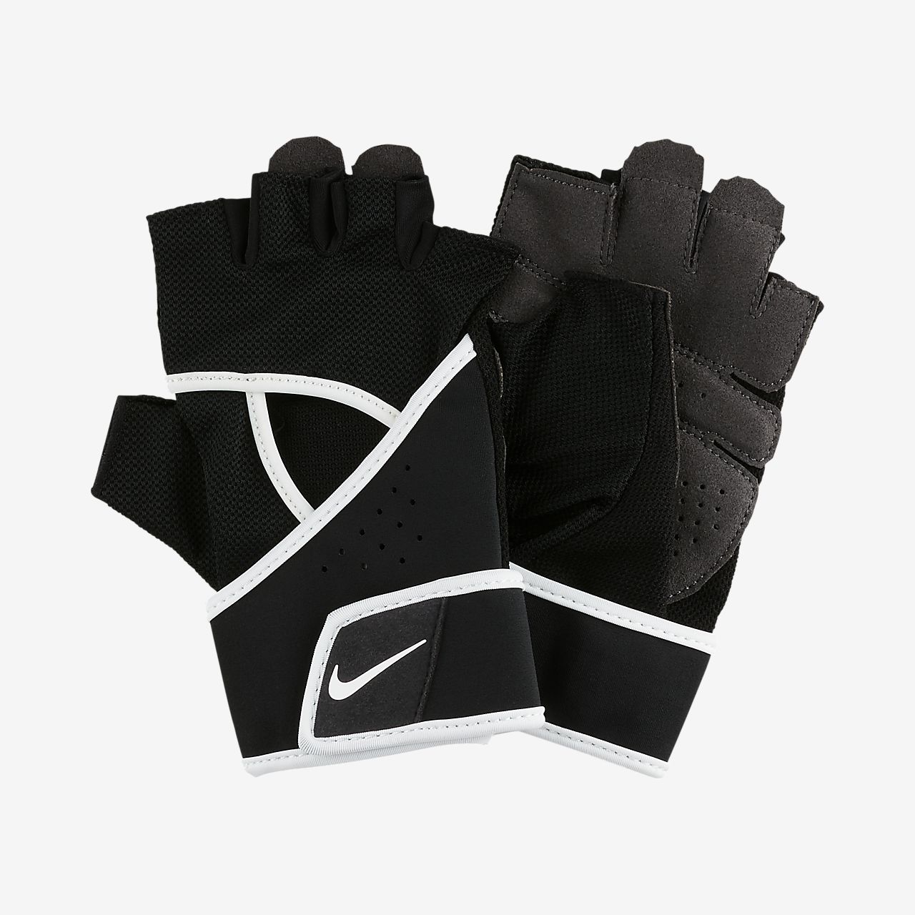 black nike leather gloves