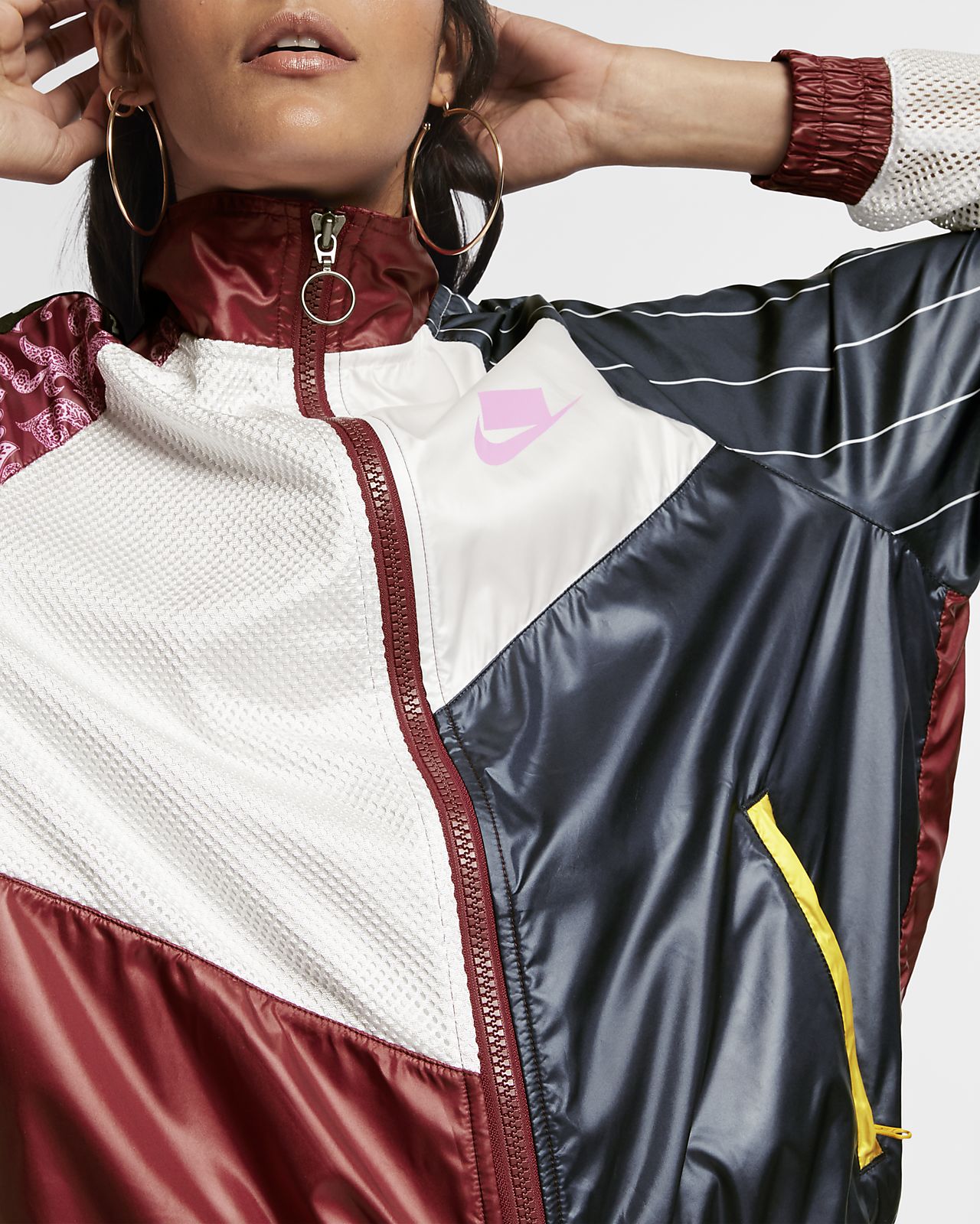 nike nsw woven moto jacket