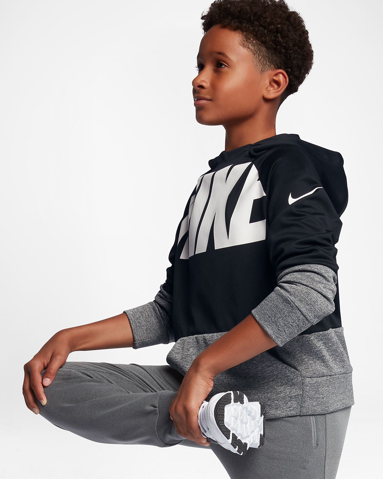 nike boys training hoodie