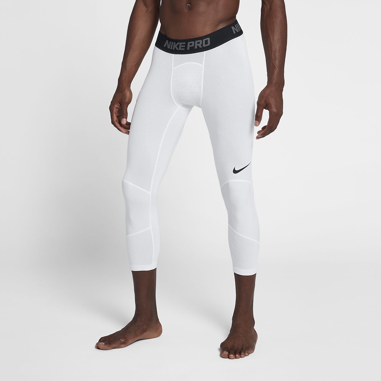 Nike Mens Pro Cool Dri Fit 3 4 Compression Leggings - FitnessRetro