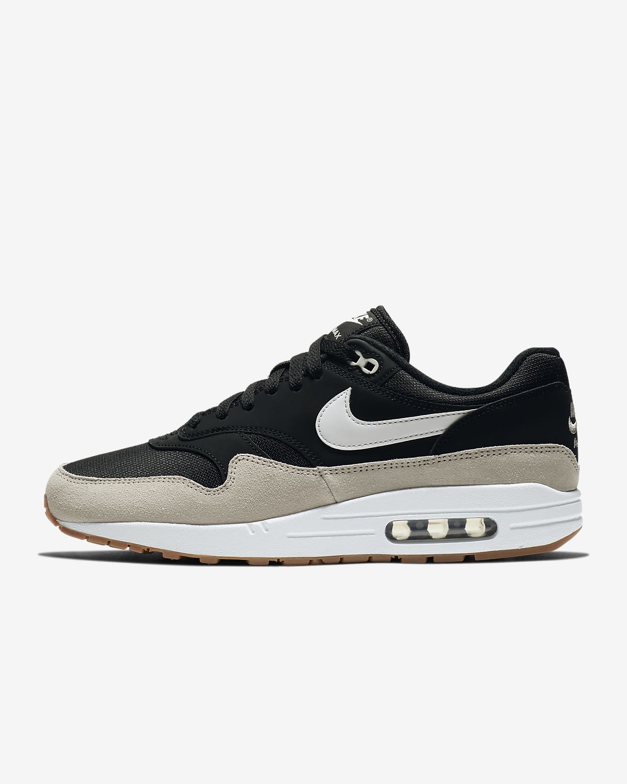 nike air max 1 black grey