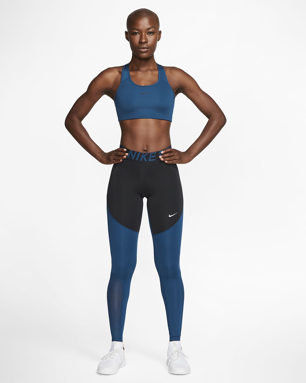 mallas nike pro azul