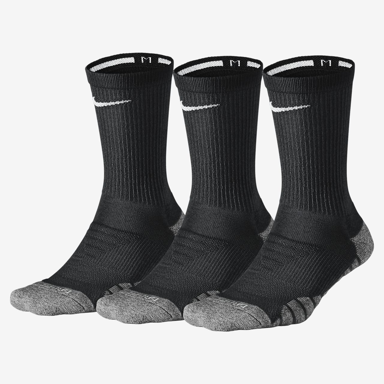 Nike Dry Cushion Crew Training Socks (3 Pair).