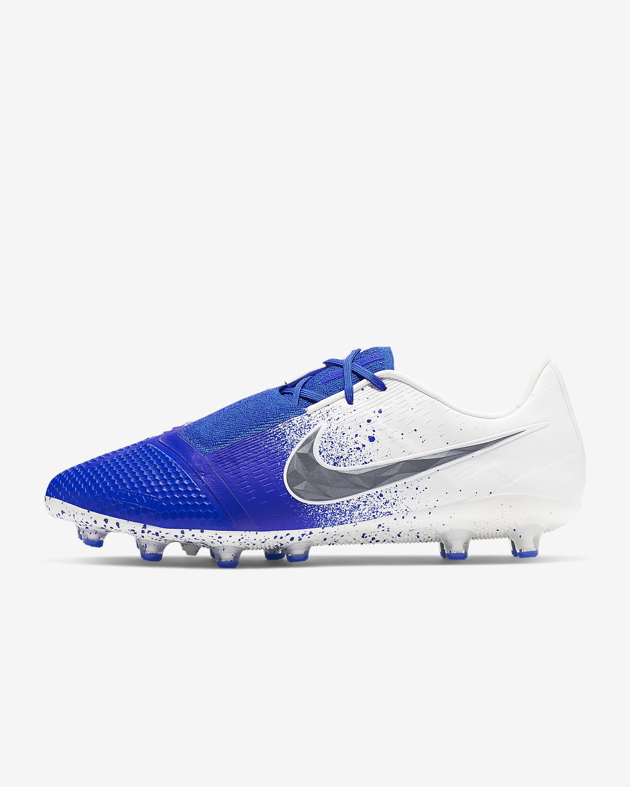 Nike Phantom VSN Academy Zaalvoetbalschoen Blauw Zilver