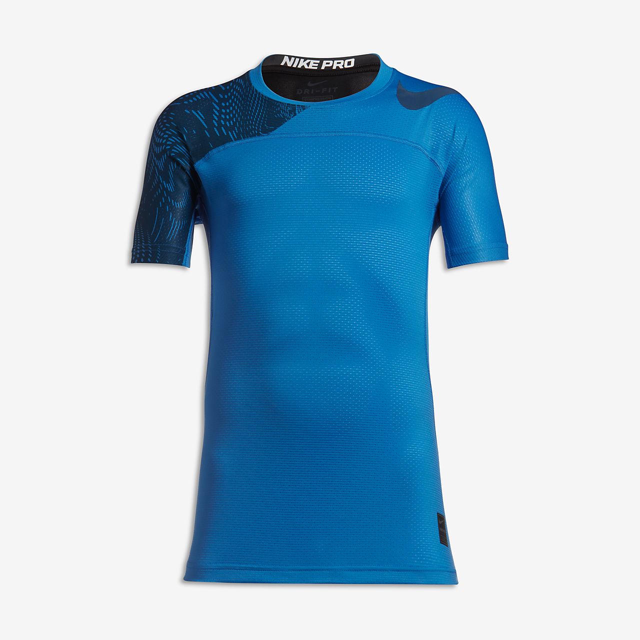 Nike Pro HyperCool Big Kids' Short Sleeve Training Tops Light Photo Blue/Industrial Blue Nike Pro HyperCool Big Kids' Short Sleeve Training Tops Light Photo Blue/Industrial Blue
