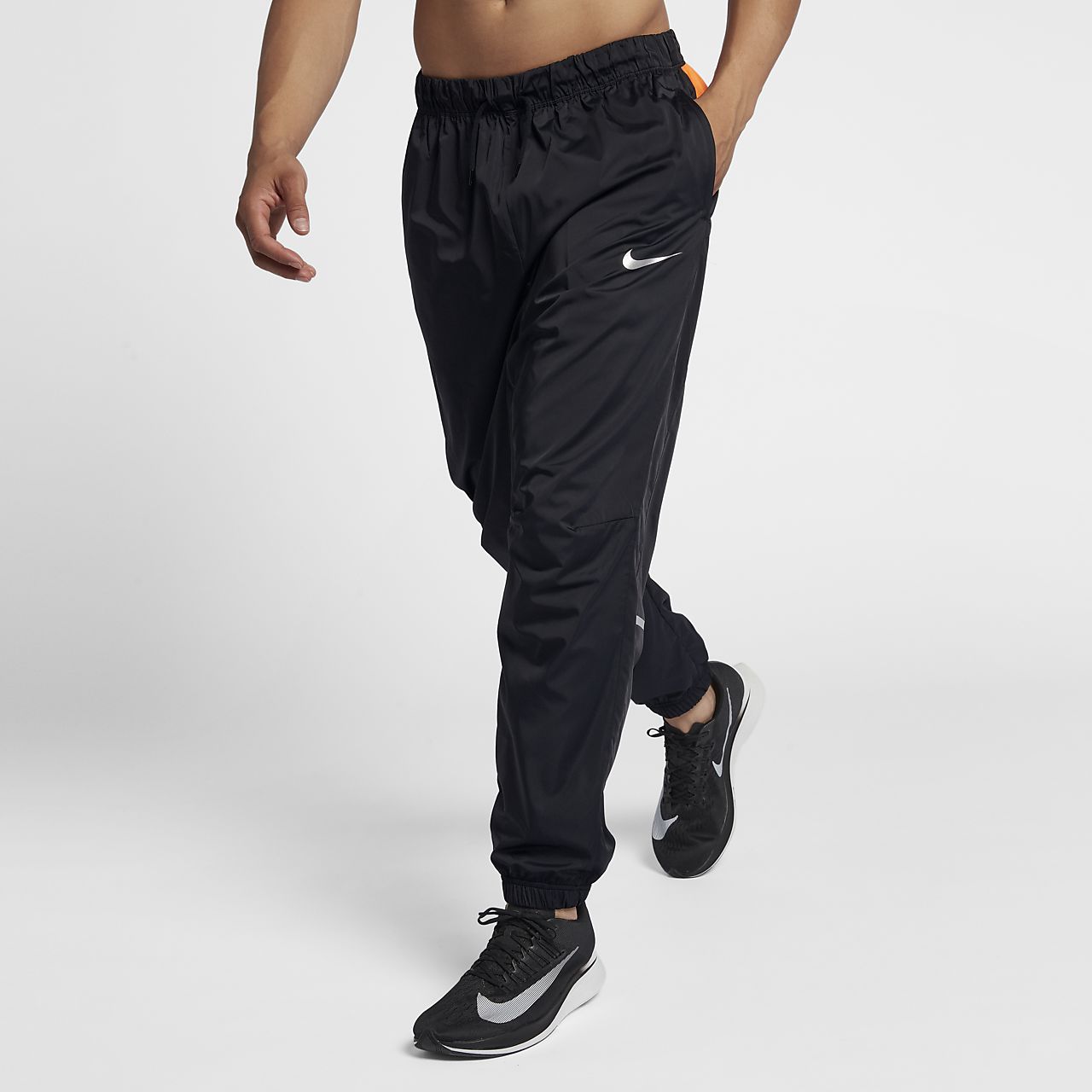 black nike track pants mens